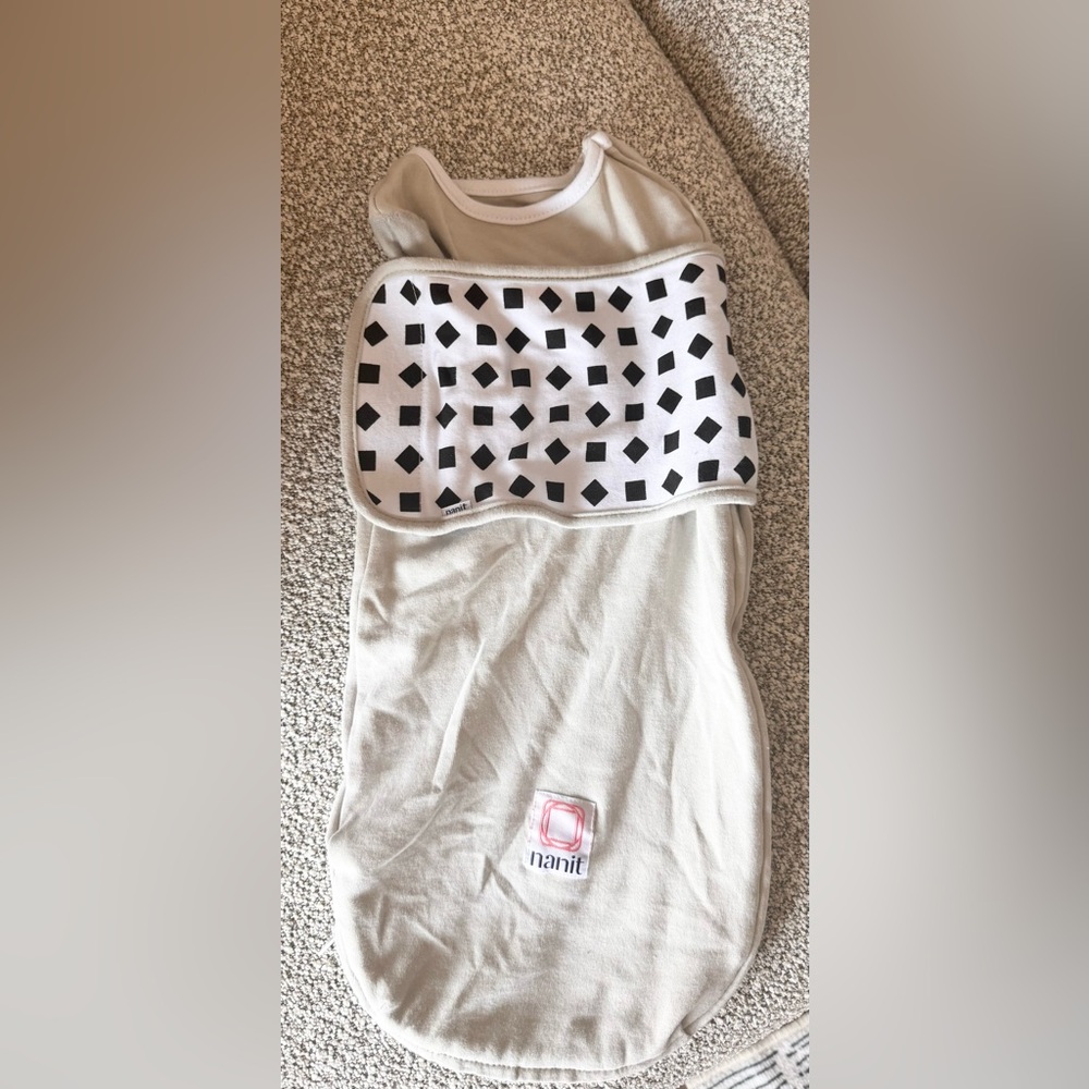 Nanit Breathing Wear Swaddle and Two Breathing Bands, Size 0-3M